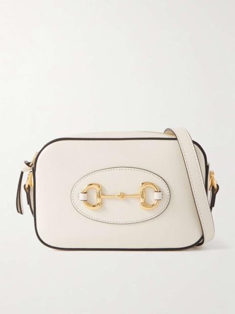 GUCCI 1955 horsebit-embellished textured-leather bag