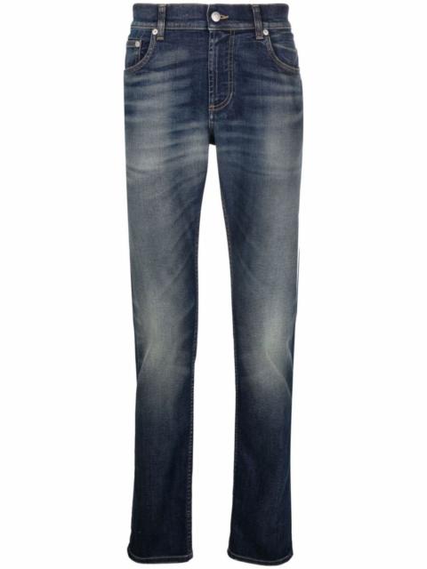 Alexander McQueen McQueen Graffiti denim jeans