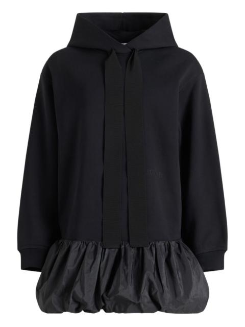 PATOU ruffle-hem hoodie midi dress