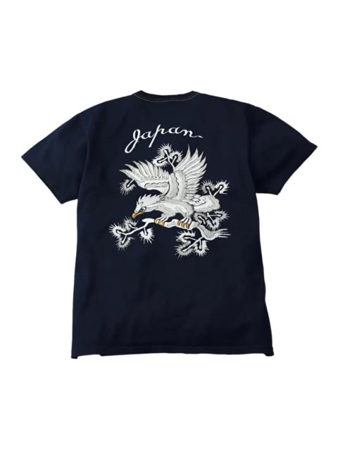 THE FLAT HEAD FN-THC-202-054SP Special T-Shirt Eagle Navy