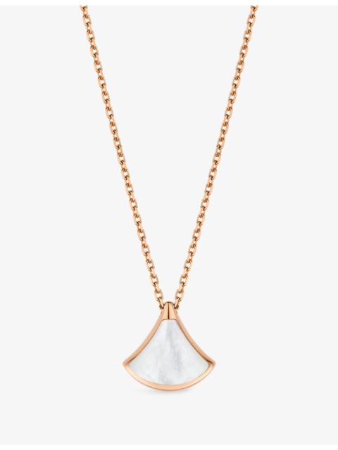 BVLGARI Divas' Dream Mini 18ct Rose-Gold and Mother-of-Pearl Necklace
