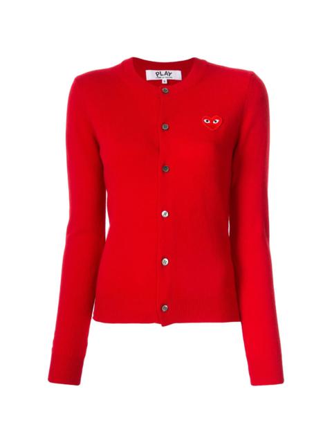 Comme des Garçons PLAY logo embroidered buttoned cardigan