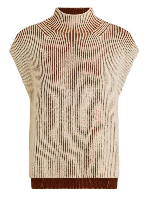 VARLEY ribbed high-neck tank top