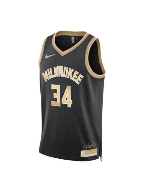 Nike Nike Dri-FIT NBA Giannis Antetokounmpo Milwaukee Bucks 2024 Swingman Jersey 'Black Gold' FN5911-053