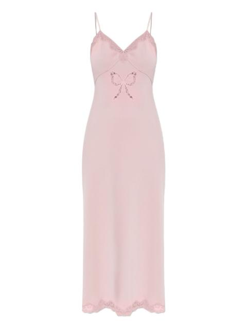 LoveShackFancy Manuela lace-trimmed bow dress