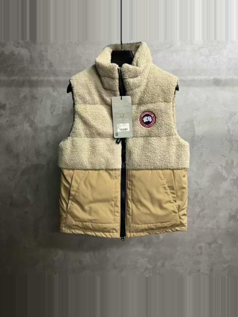 Canada Goose Canada Goose Tan Red-Label Fleece Zip-Up Vest
