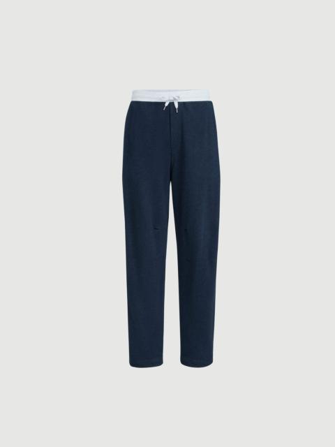 Brunello Cucinelli Cotton and linen mélange French terry trousers