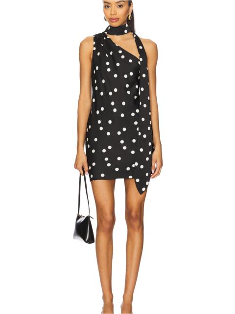 Line & Dot Gloss Scarf Mini Dress