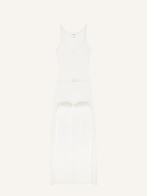 courrèges 90'S RIB TRAIN OVERALL