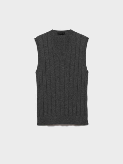 Prada Cashmere V-neck vest
