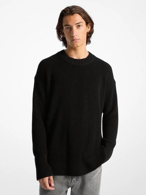 MICHAEL KORS Ribbed Cotton Sweater