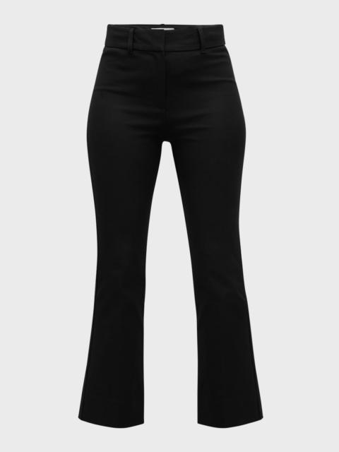 DEREK LAM 10 CROSBY Stretch-Cotton Cropped Flare Trousers