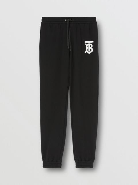 Burberry Monogram Motif Cotton Jogging Pants