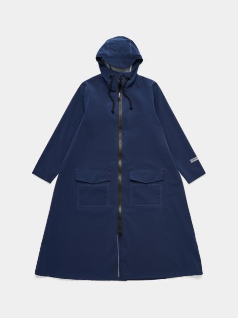 Stutterheim Mosebacke Long Patch Raincoat Matte Navy Navy