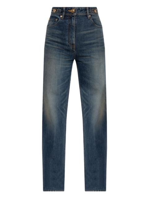 VERSACE plaque-detailed jeans