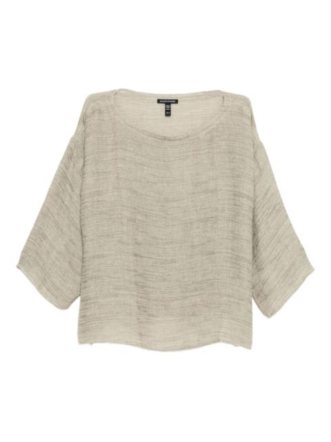 EILEEN FISHER bateau-neck top