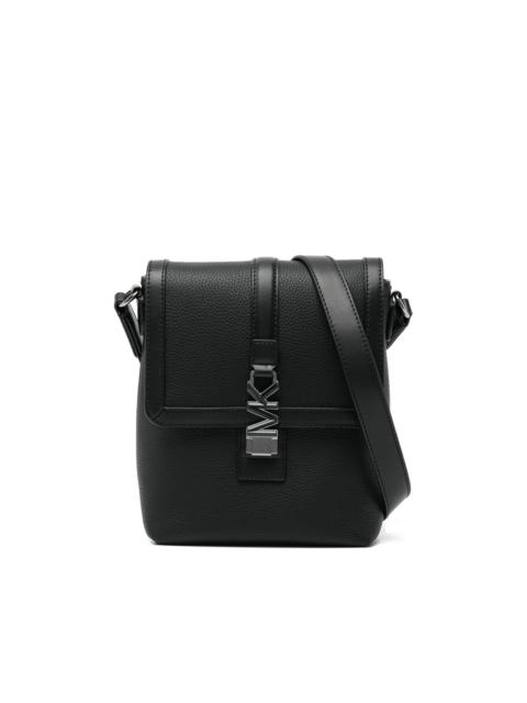 MICHAEL KORS logo-lock leather messenger bag