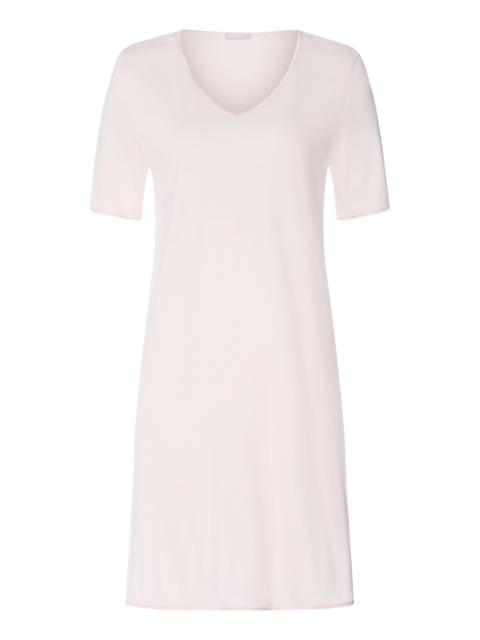 HANRO Cotton Silk V-Neck Cotton Nightgown