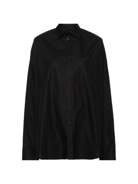 BALENCIAGA logo-embellished cotton shirt