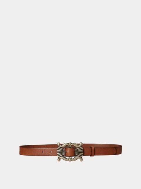 Polo Ralph Lauren Decorative-Buckle Leather Belt