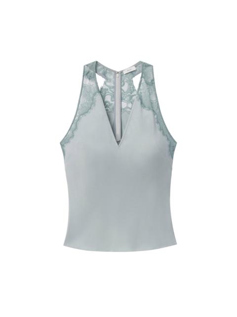 A.L.C. Wes Satin and Lace Top