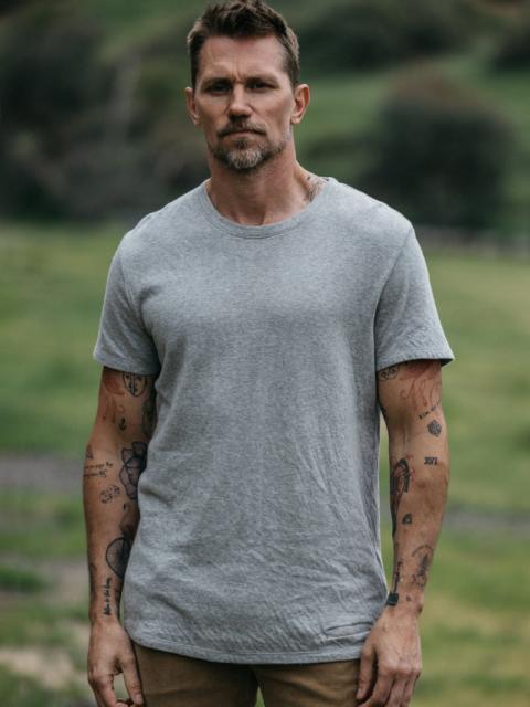 HIROSHI KATO The Stamp Double Knit - Heather Gray