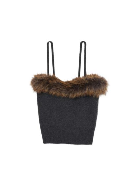 Marc Jacobs FAUX FUR LINED TANK