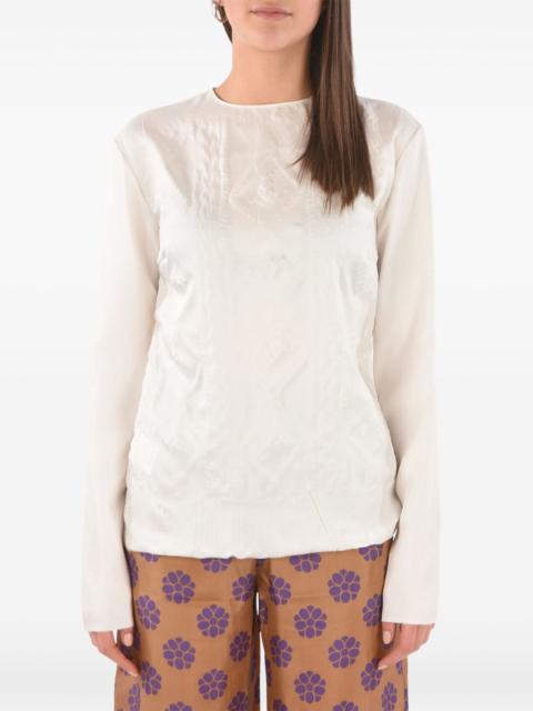 Maison Margiela embossed long-sleeve top
