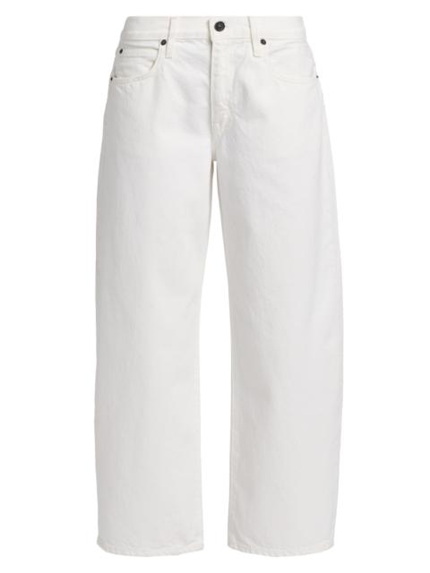 SLVRLAKE Women's Jamie Curved Ankle-Length Jeans - White