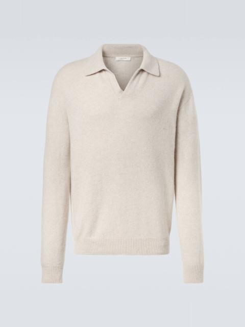 The Row Leach cashmere polo sweater
