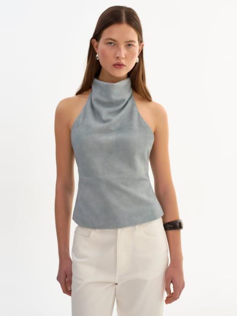LAMARQUE ALVA | Halterneck Suede Top