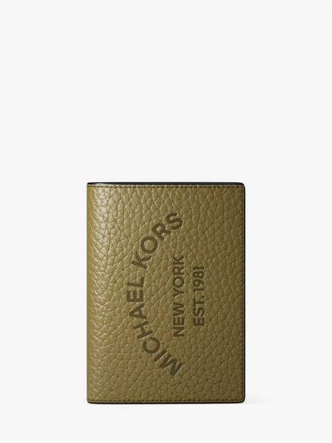 MICHAEL KORS Cooper Pebbled Leather Bi-Fold Card Case