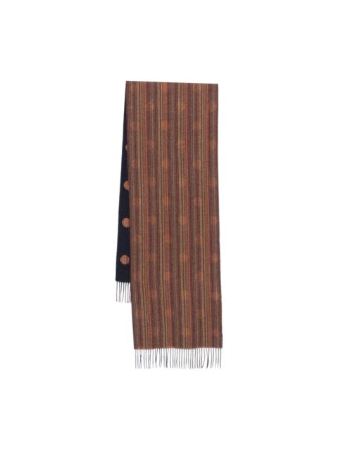 Paul Smith striped polka-dot scarf