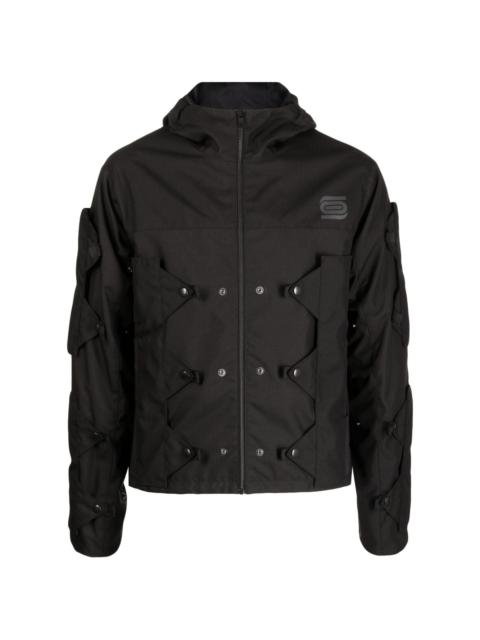 OLLY SHINDER Crocodile Shell hooded jacket