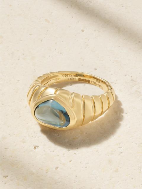 Marina B Timo 18-karat Gold Topaz Ring