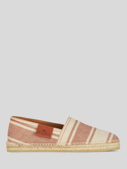 STRIPED COTTON ESPADRILLES