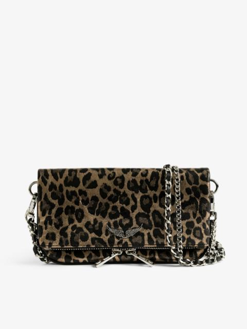 Zadig & Voltaire Rock Nano Metal Leopard Clutch