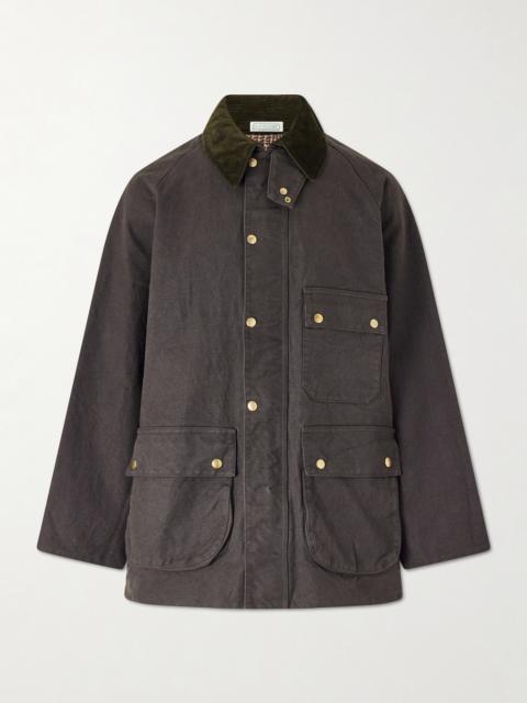 A.PRESSE Corduroy-Trimmed Cotton-Blend Jacket