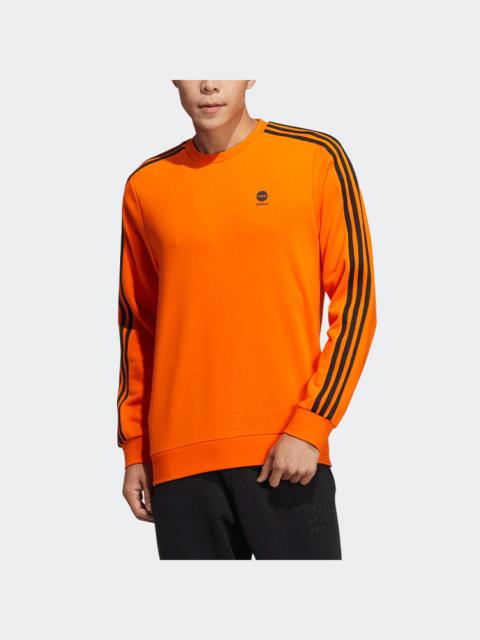 adidas Men's adidas neo Ce 3s Swt Casual Sports Round Neck Pullover Orange HD4669