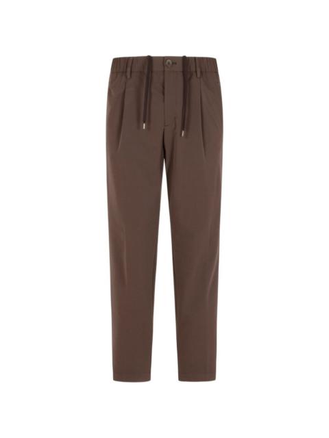 Herno drawstring textured trousers