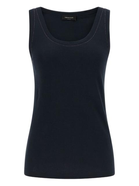 FABIANA FILIPPI jewel-detail round-neck top