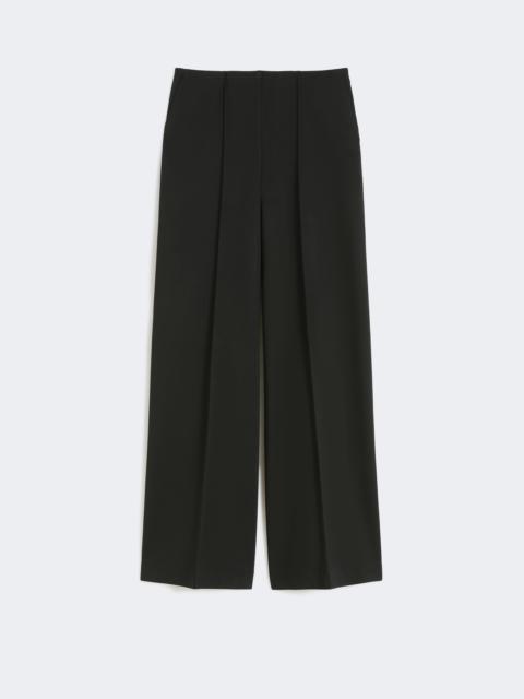 Max Mara FIACRE Viscose technical jersey trousers - BLACK