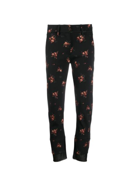 Ann Demeulemeester floral print cropped trousers