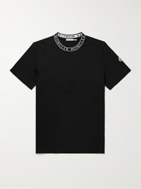 Moncler Slim-Fit Logo-Appliquéd Cotton-Jersey T-Shirt