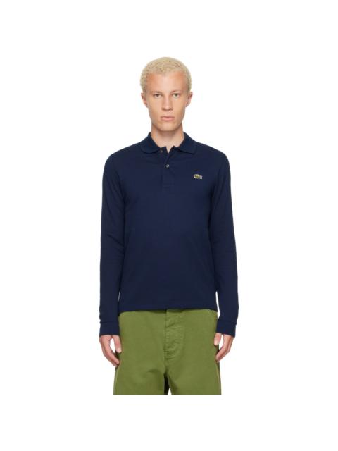 LACOSTE Navy Classic Fit Long Sleeve L.12.12 Polo