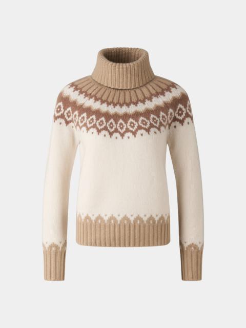 Ingrid Sweater in Off-white/Camel