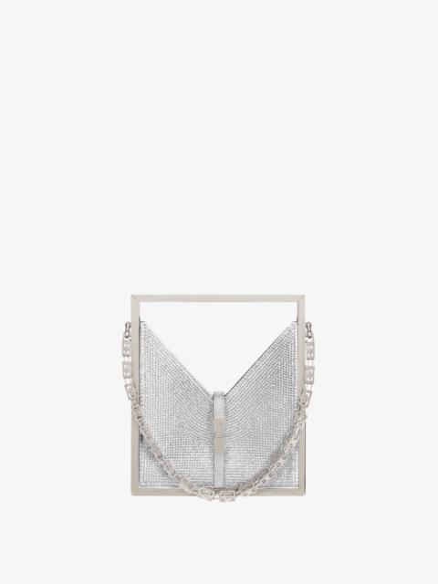 Givenchy MICRO CUT OUT BAG IN SATIN AND STRASS WITH FRAME