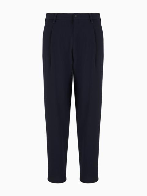 GIORGIO ARMANI Single-pleat virgin wool trousers