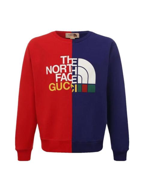 GUCCI Gucci x The North Face Sweatshirt 'Blue Red' 671500-XJDRE-6051