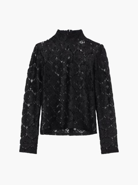RÓHE LACE TURTLENECK TOP
